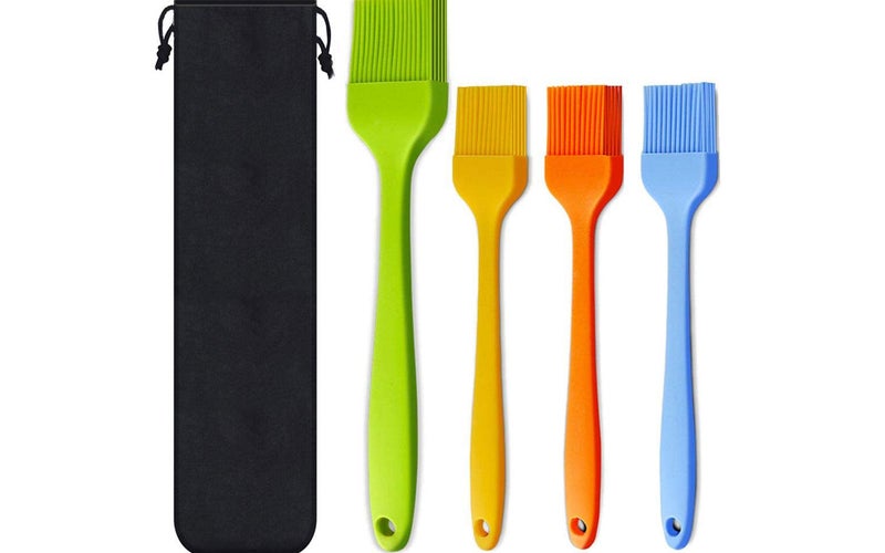 Silicone Basting Pastry Brush Spread Oil Butter Sauce Marinades for BBQ Grill Baking Kitchen Cooking, Baste Pastries Cakes Meat Sausages Desserts, Food Grade, Dishwasher safe