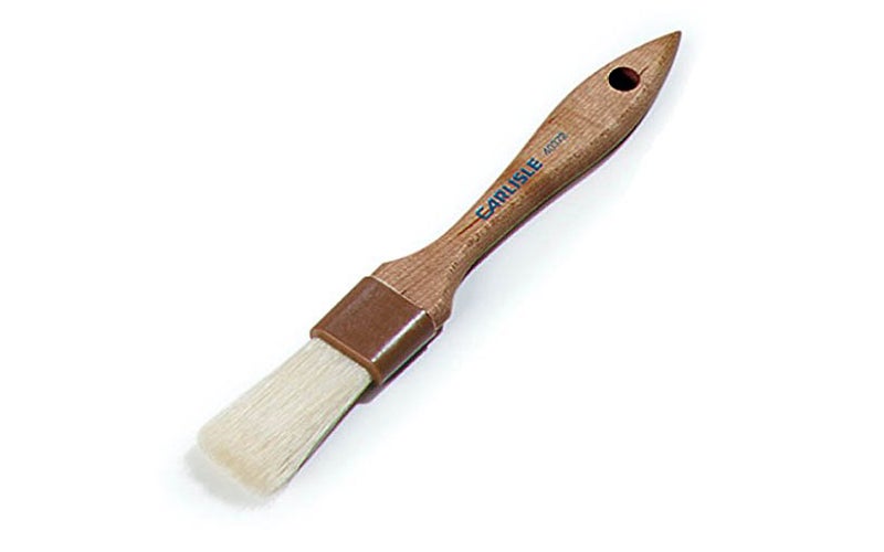 Carlisle Sparta Pastry Basting Brush, Boar Bristles, 1" Wide x 2" Trim, Hardwood Handle