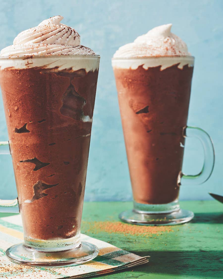 Frozen Hot Chocolate with Cacao Nib Cream