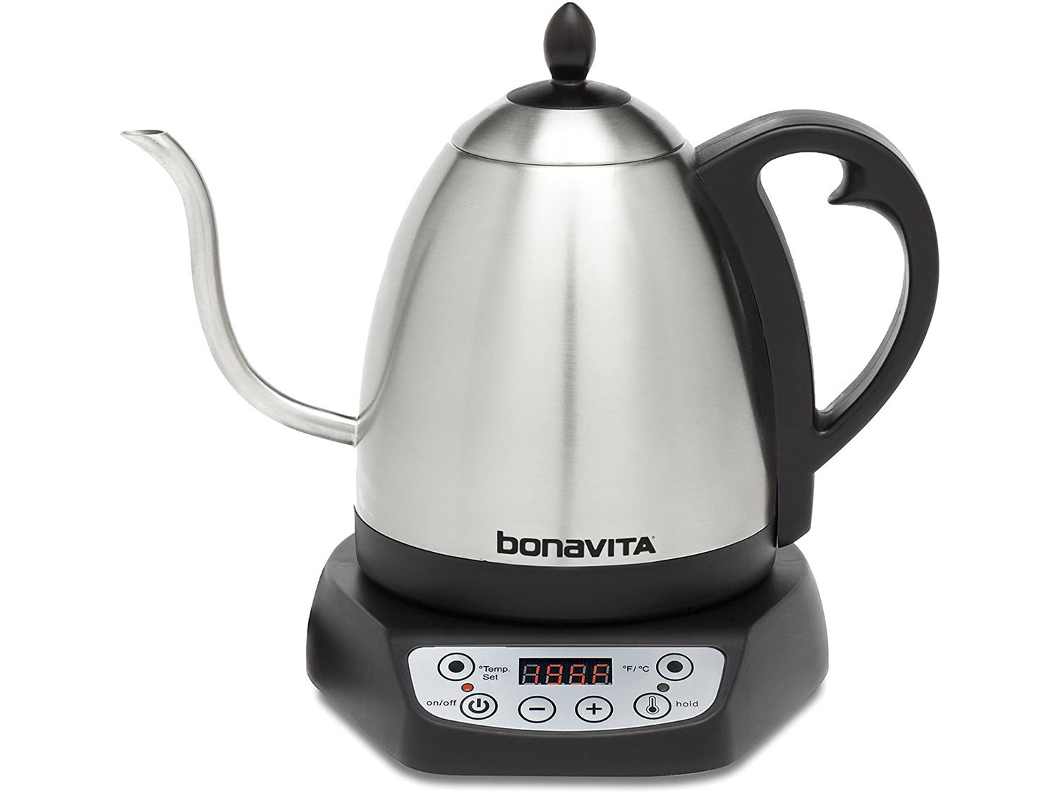 1.0 Liter Basics Electric Glass and Steel Kettle
