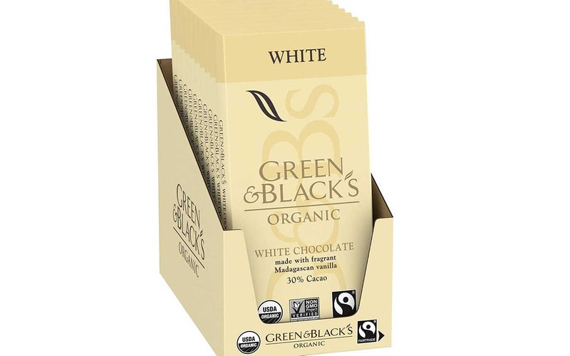 Green & Black's Organic White Chocolate bar With Vanilla