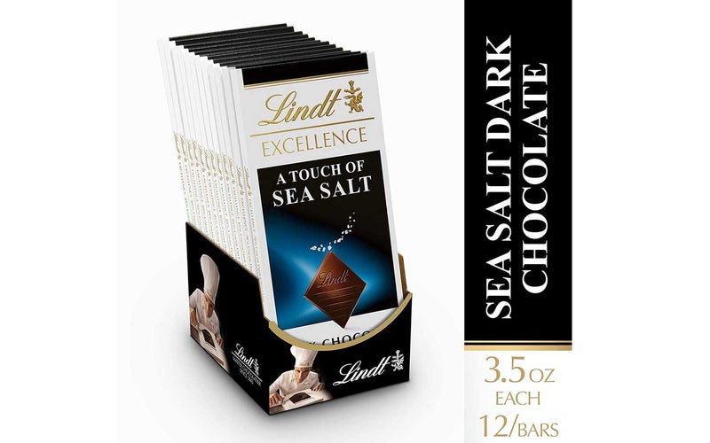 Lindt Excellence Bar, A Touch of Sea Salt Dark Chocolate
