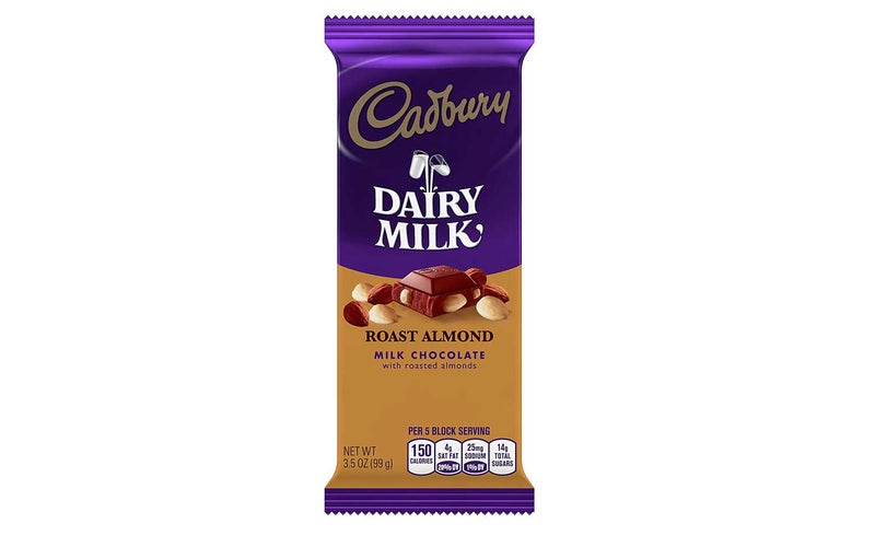 CADBURY Chocolate Candy Bar, Roast Almond, 3.5 Ounce (Pack of 14)