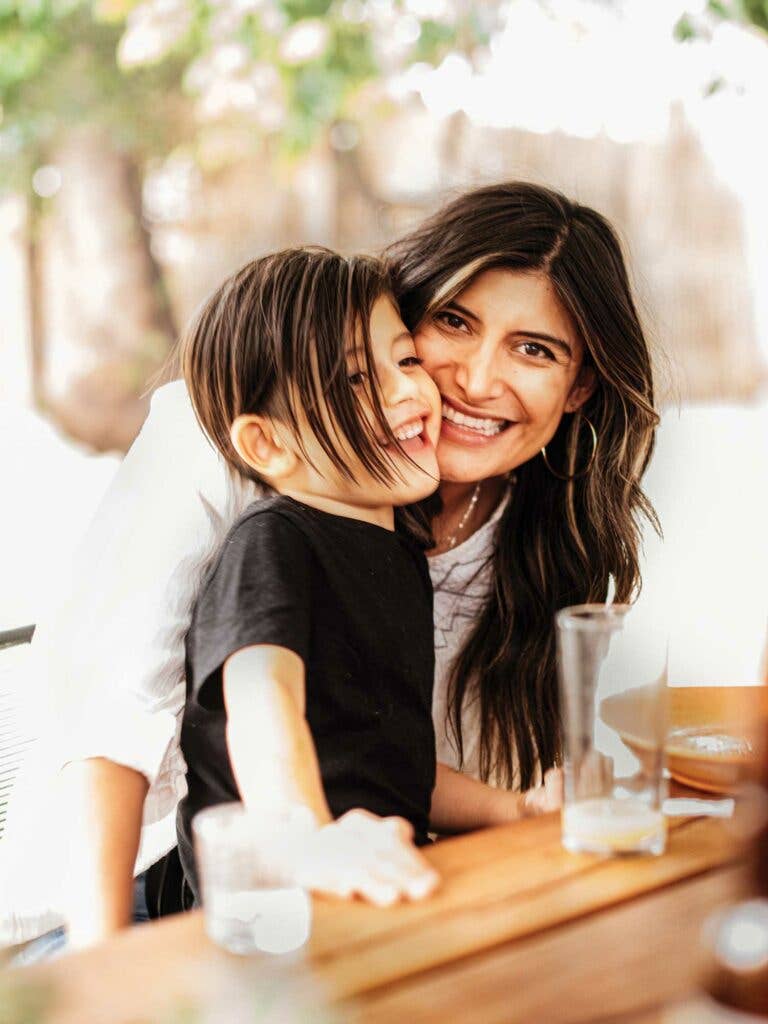 Author Bricia Lopez and her son, Eduardo.