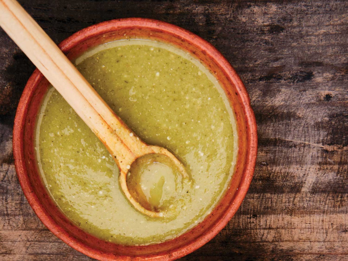 Tomatillo and Serrano Chile Salsa