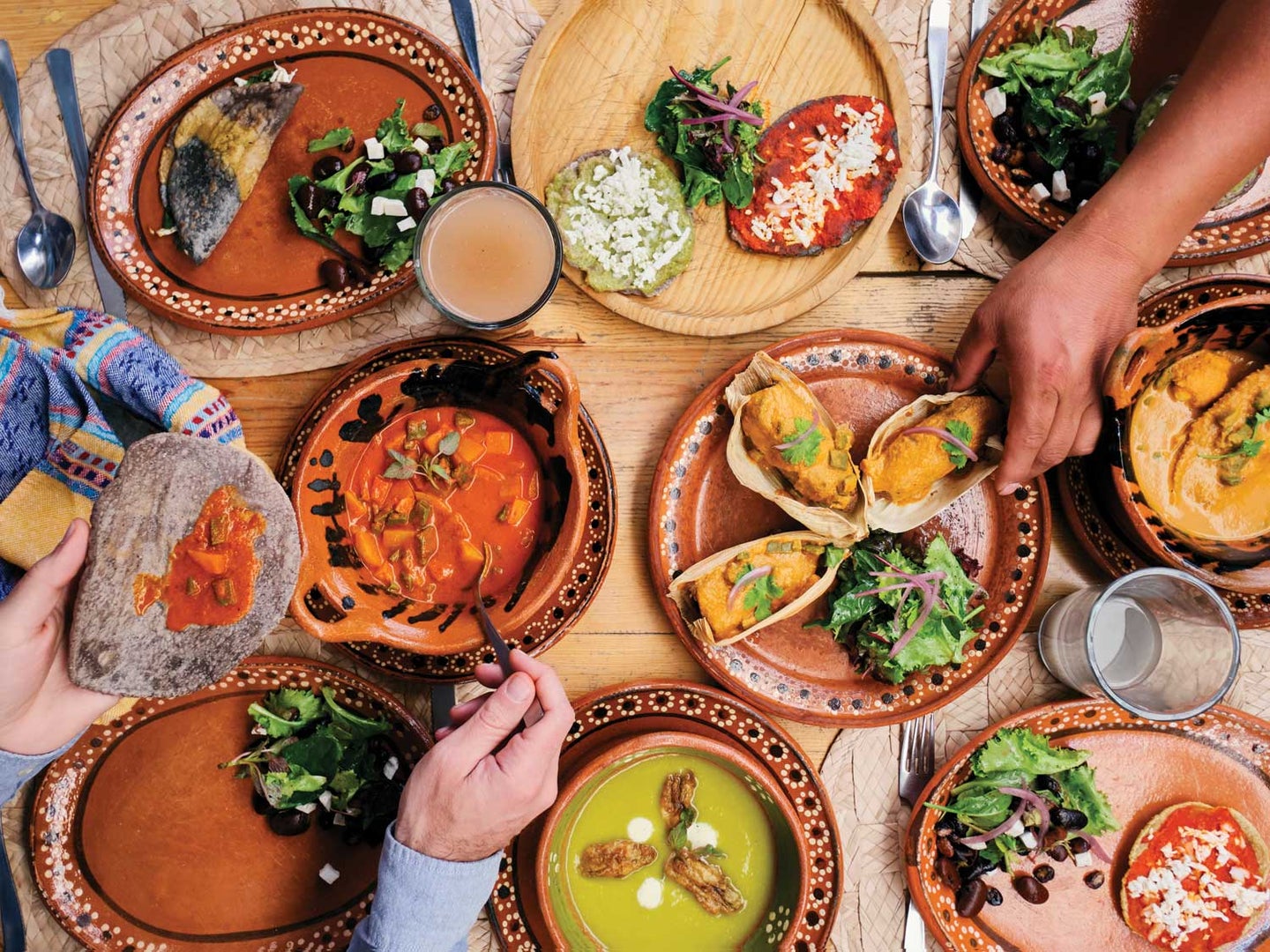 Vibrant moles, colorful salsas, and antojitos at Milli restaurant.