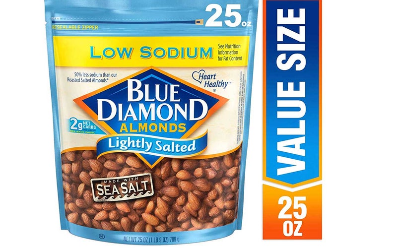 Blue Diamond Almonds, Low Sodium Lightly Salted, 25 Ounce