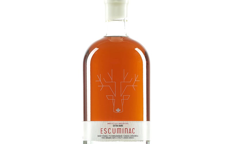 Award Winning Escuminac Extra Rare Maple Syrup 16.9 fl oz (500ml) Canada Grade A - Amber Rich Taste – Unblended Pure, Organic, Single Origin, Delicate, Velvety. A Sweet Gift For Any Occasion