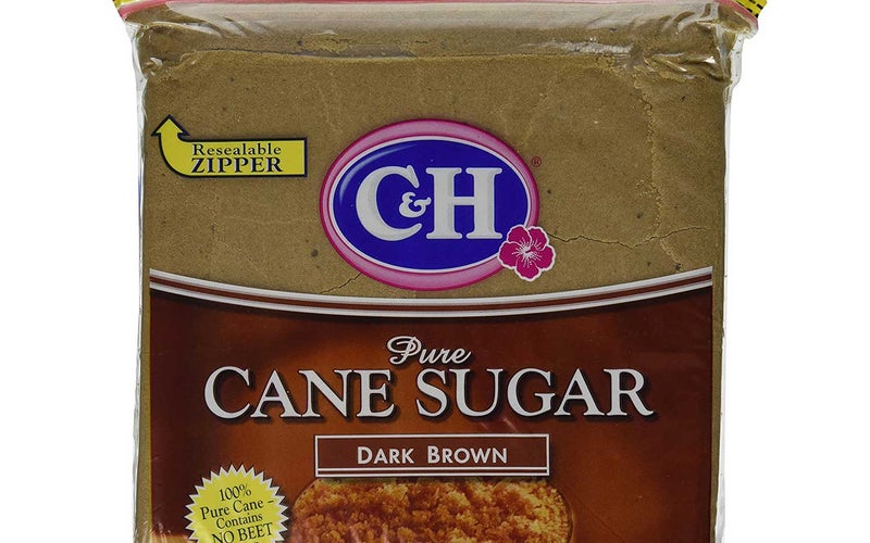 C&H, Cane Sugar, Dark Brown, 2lb Bag (Pack of 2)