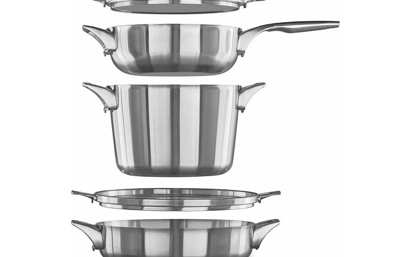 Calphalon 5pc stainless steel space saver