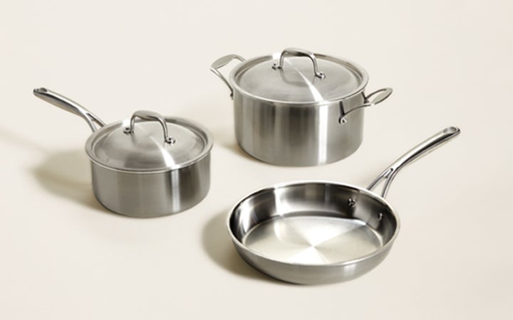 Best Stainless Steel Cookware Sets Italic Temper Stainless Steel 5-Ply Cookware Set