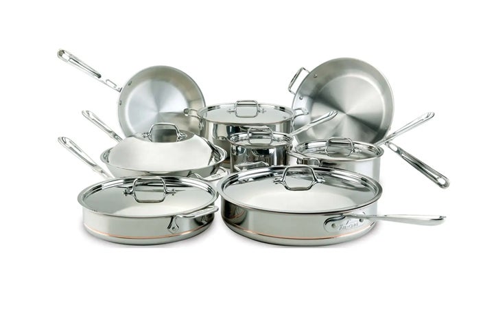 Best Stainless Steel Cookware Sets All-Clad Copper Core 5-Ply Bonded Cookware Set