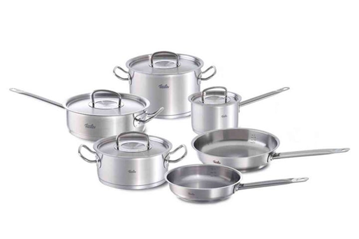 Saveur Select 10-pc. Stainless Steel Dishwasher Safe Cookware Set