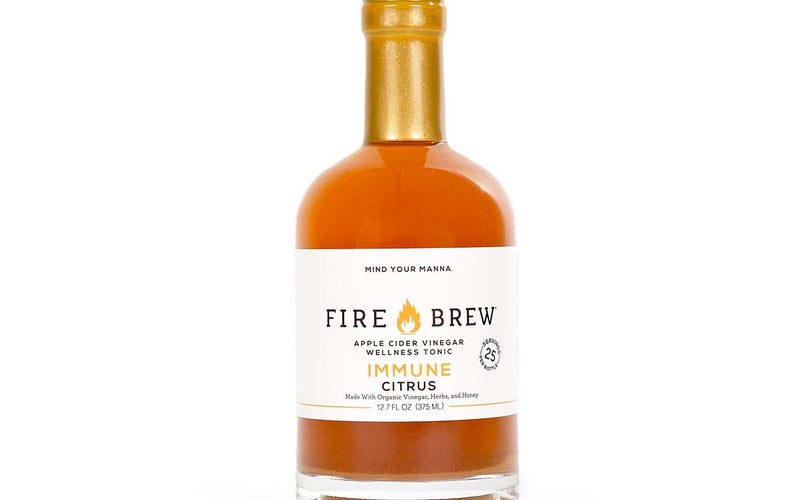 Fire Brew Apple Cider Vinegar based Citrus Immune Wellness Tonic, 12.7oz (25 shots)