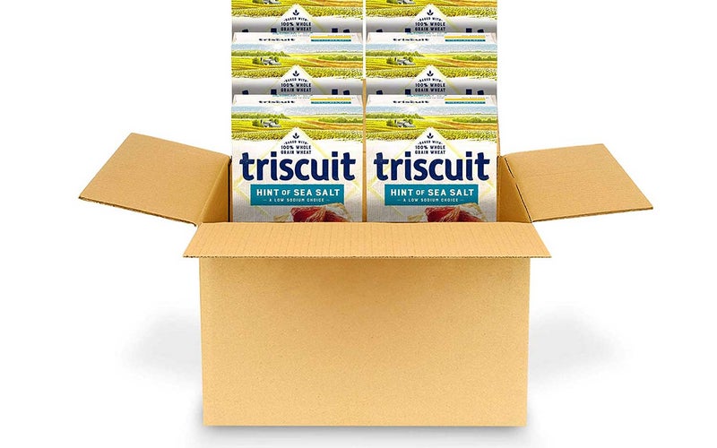 Triscuit Hint of Sea Salt Whole Grain Wheat Crackers, 6 - 8.5 oz Boxes