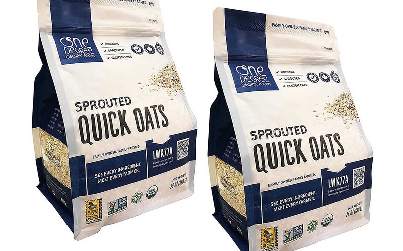 One Degree Organic Sprouted Quick Oats 24 Ounce Pack of 2 - Non-GMO and Organic Easy Oatmeal