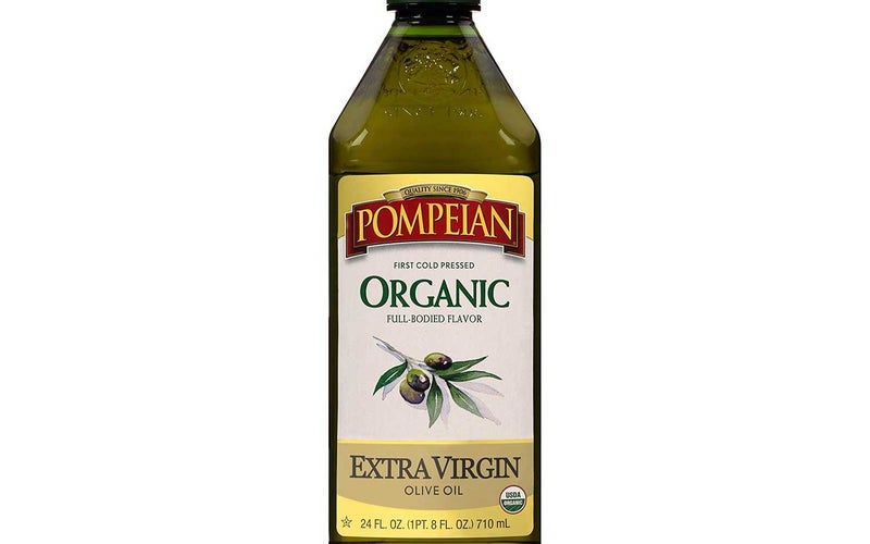 Pompeian USDA Organic Extra Virgin Olive Oil, First Cold Pressed, Full-Bodied Flavor, Perfect for Vinaigrettes and Marinades, Naturally Gluten Free, Non-Allergenic, Non-GMO, 24 FL. OZ., Single Bottle