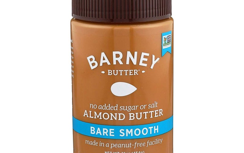 BARNEY Almond Butter, Bare Smooth, No Stir, No Sugar, No Salt, Non-GMO, Skin-Free, Paleo, KETO, 16 Ounce