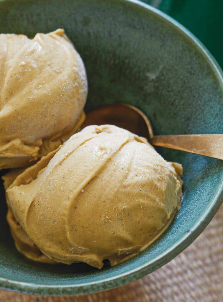 Mesquite bean ice cream