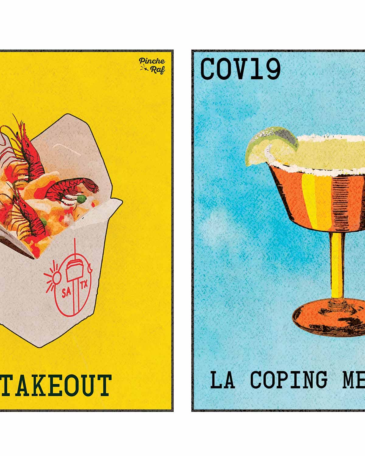 COVID-19 culinary illustrations