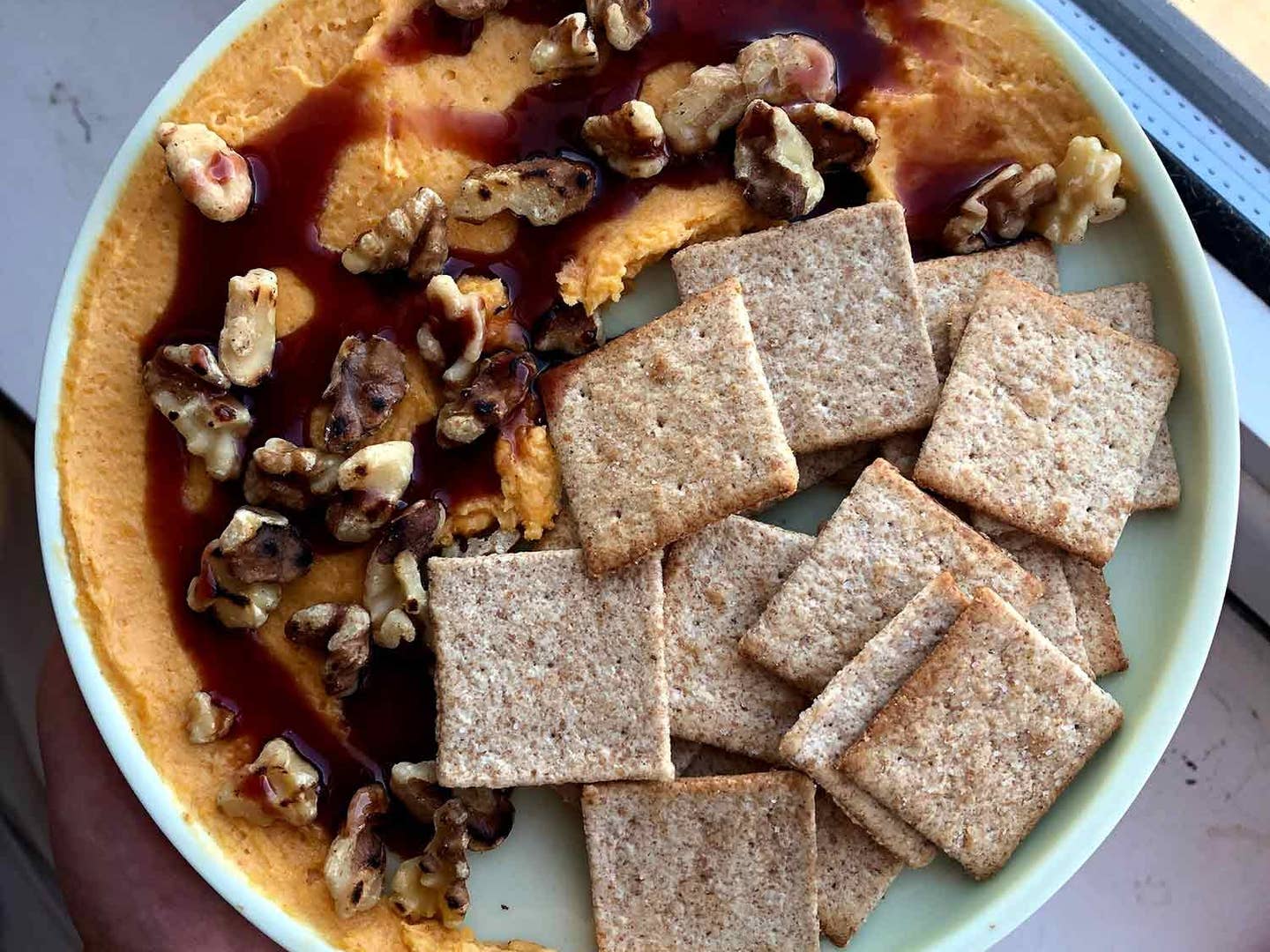 Amy Thielen’s Old-Fashioned Pounded Cheese with Walnuts and Port Syrup