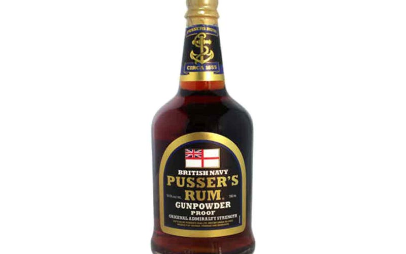 Rum: Pusser’s Gunpowder Proof Black Label