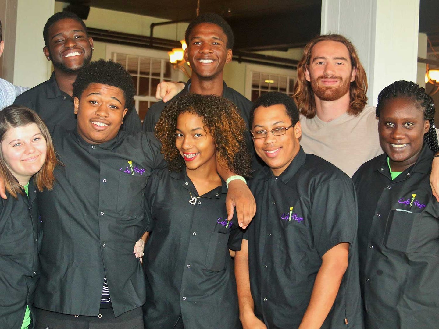 Cafe Hope interns and instructors.