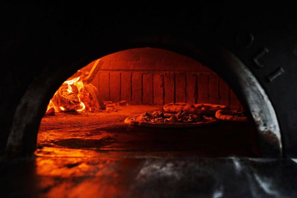 Wood-fired pizza oven