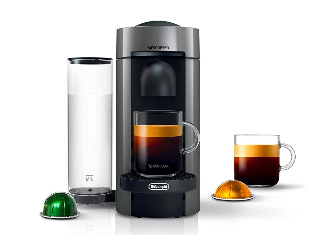 Nespresso VertuoPlus Coffee and Espresso Maker by De’Longhi, Grey