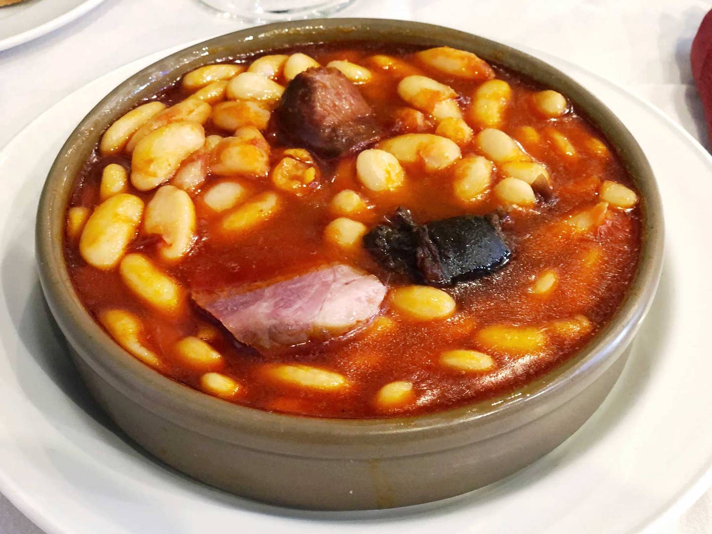 Fabada Asturiana - A comforting pork-and-beans stew from northern Spain.