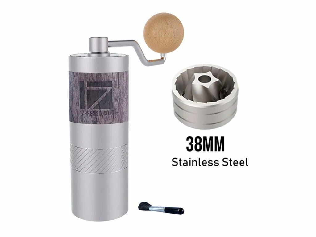Manual Coffee Grinder,Stainless Steel Coffee Mill for Precision Grind Perfect for Traveling Stainless Steel 
