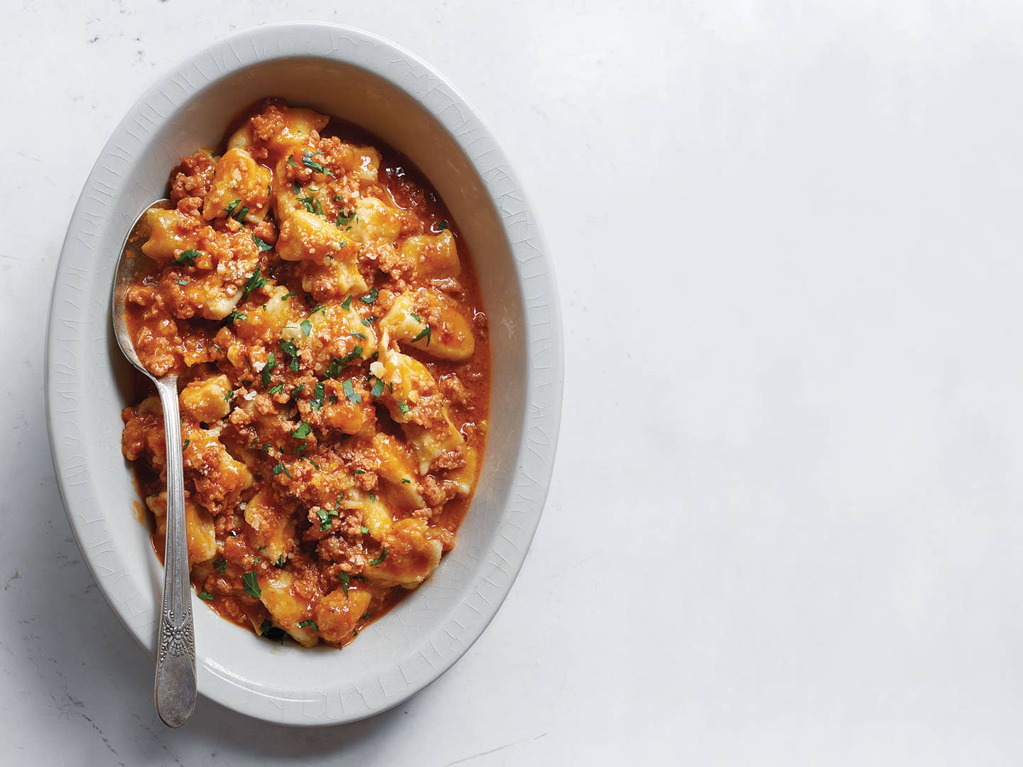 Farro Gnocchi with Pork Ragù