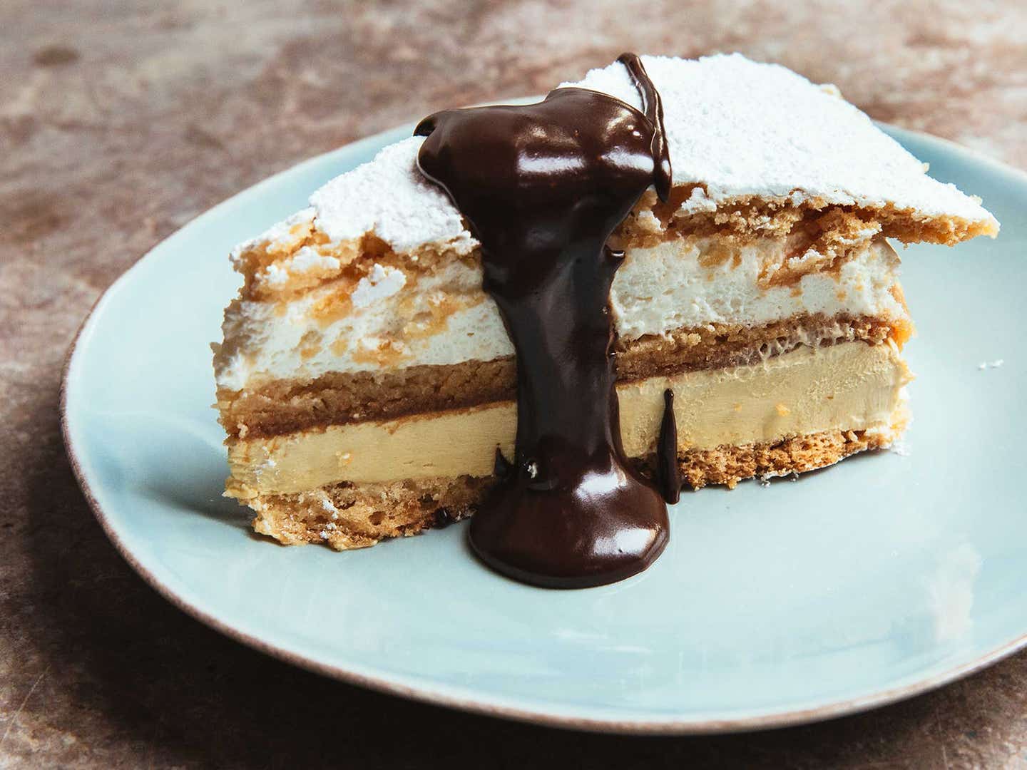 Mocha Dacquoise Cake
