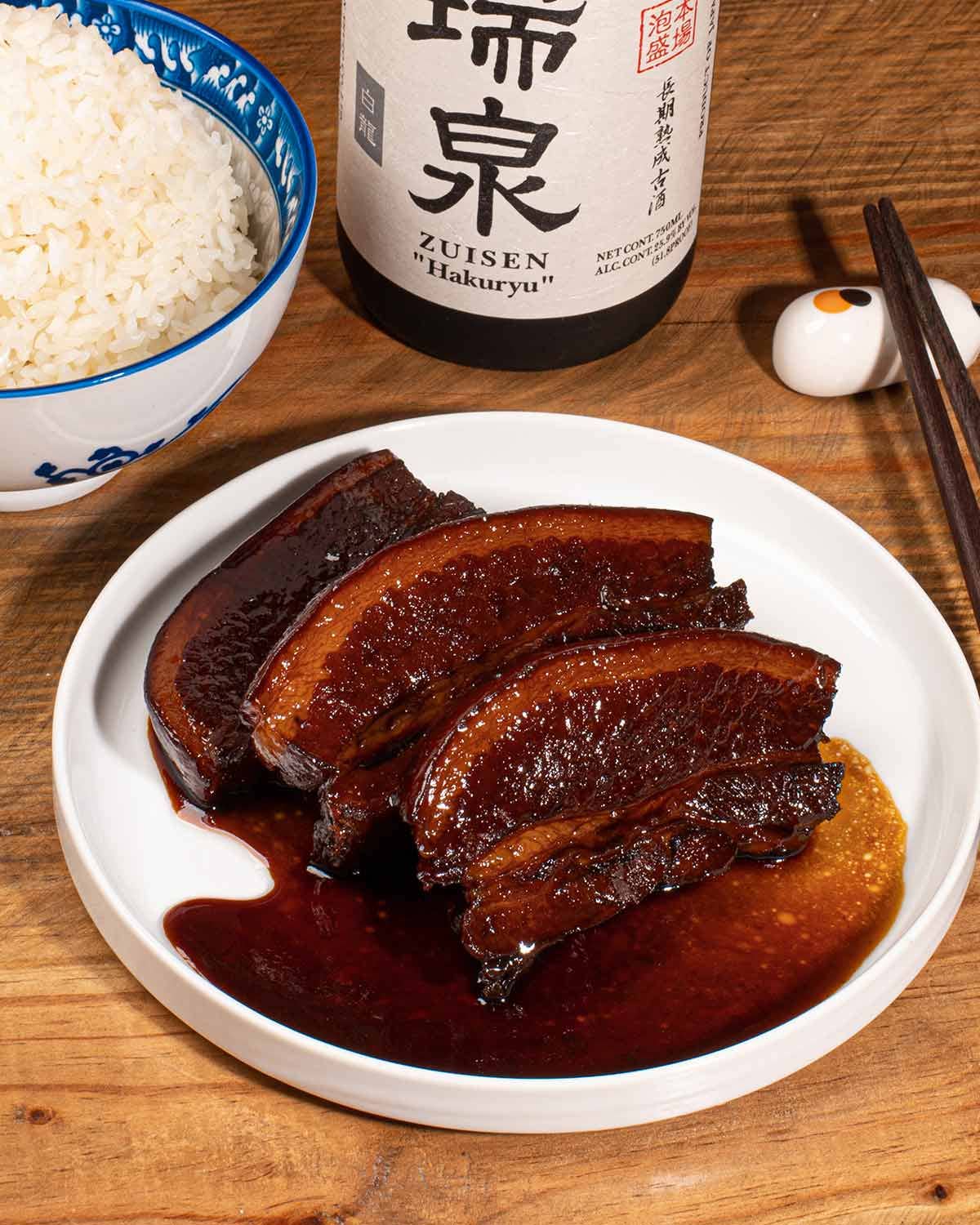 Rafute (Pork Belly in Okinawan Shochu and Raw Sugar)