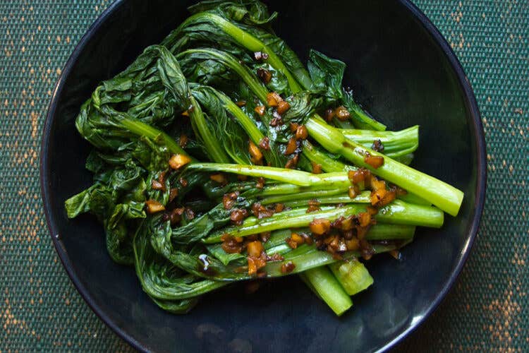 Asian Greens with Garlic Sauce