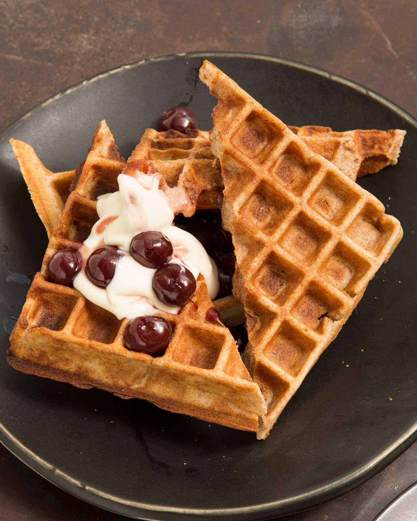 Sourdough Whole Wheat Waffles