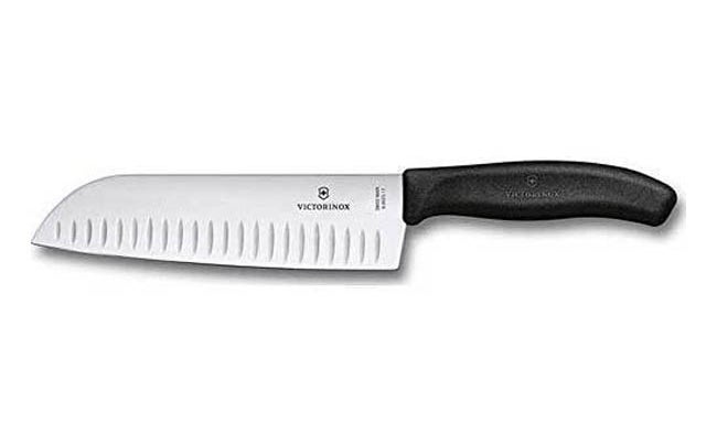 The Best Santoku Knives Option: Victorinox Fibrox Pro 7” Santoku Knife