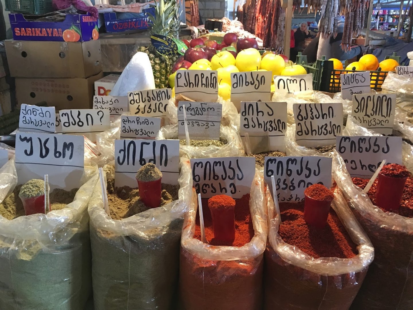 Spices in Tbilisi Marketplace