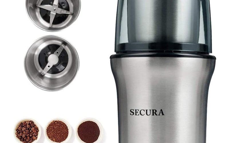 The Best Spice Grinder Option Secura, Electric Coffee Grinder and Spice Grinder
