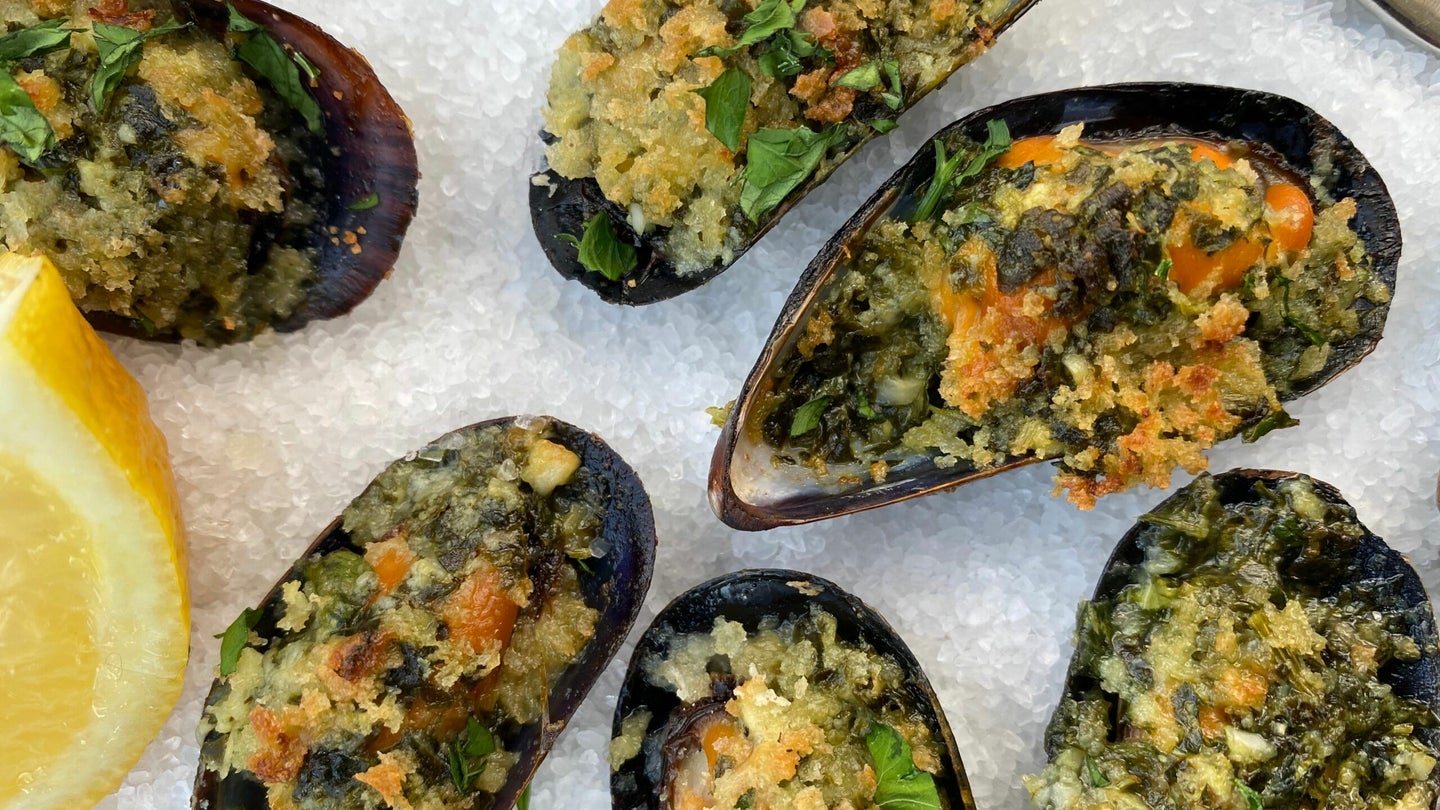 Mussels Rockefeller
