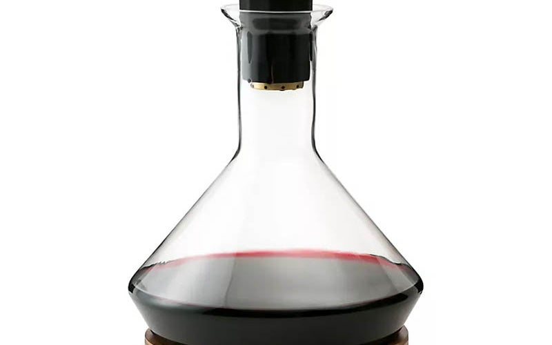 The Best Wine Aerator Option Rabbit RBT with Wood Coaster and Micro-Perforated Aerator