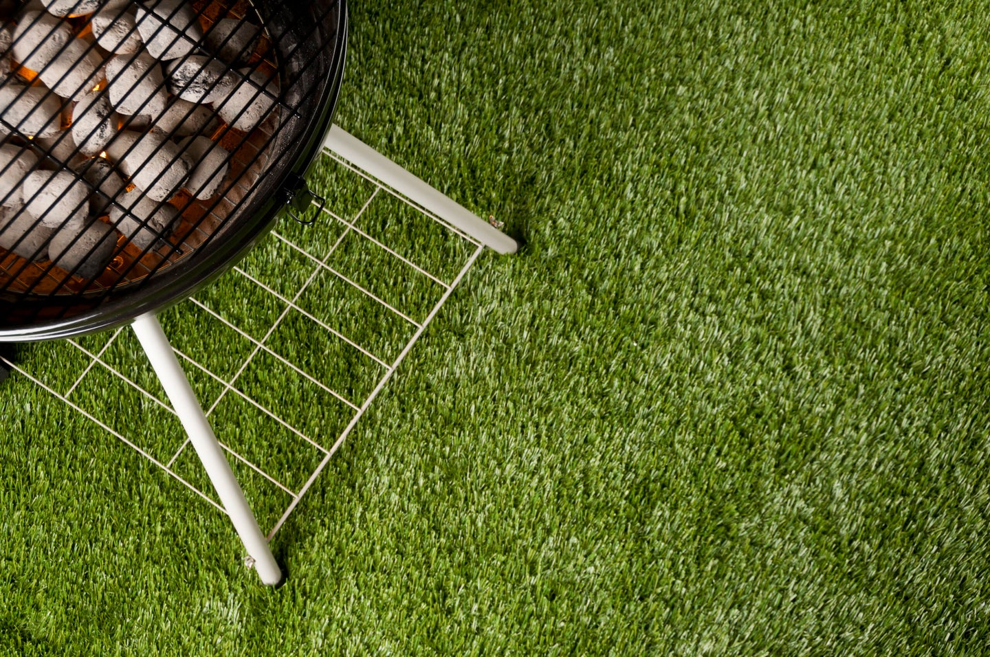 Barbeque on grass