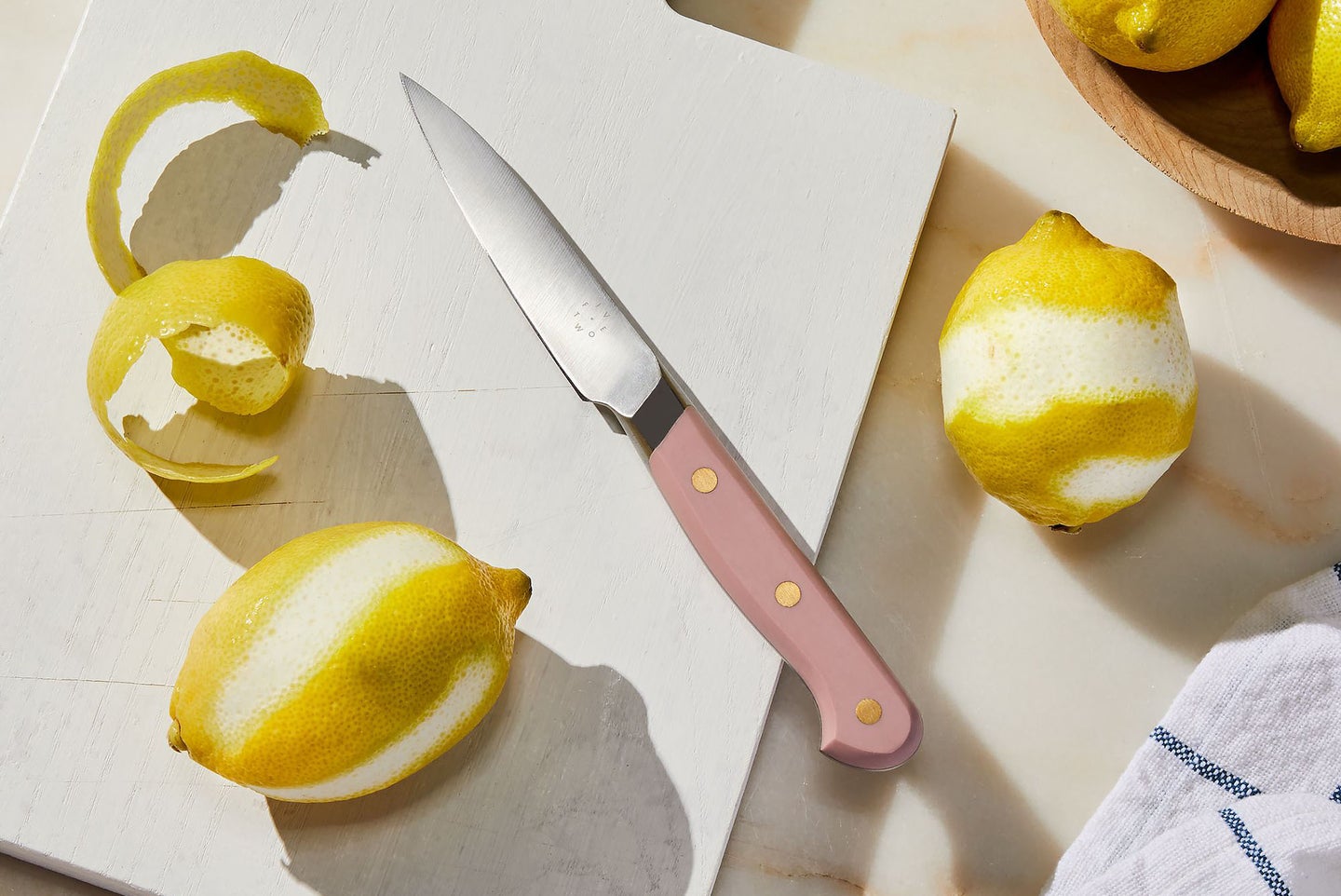 Best Paring Knifes: Food52 knife with pink handle