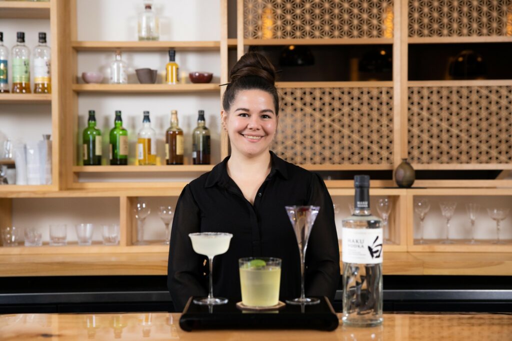 Julia Momose Making Rice Cocktails Haku Vodka
