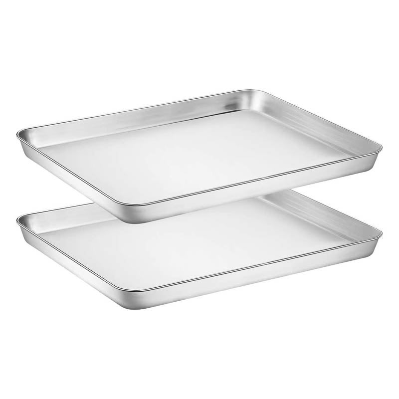 Checkered Chef Stainless Steel Half Sheet 18x13 Inch Baking Pan