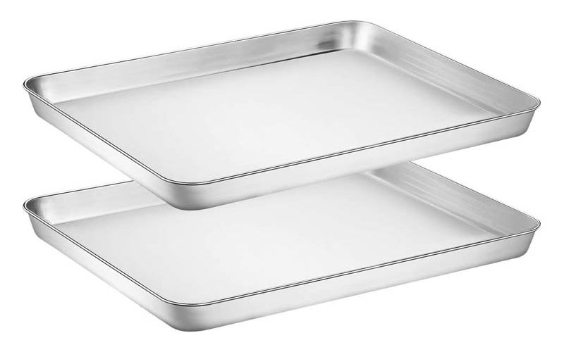 The Best Baking Sheets Option Wildone Stainless Steel Cookie Sheet Set