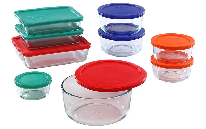 The Best Glass Food Storage Container Option Pyrex Simply Store 18-Piece Set