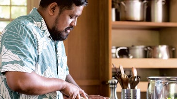Sheldon Simeon of Cook Real Hawai'i cooking