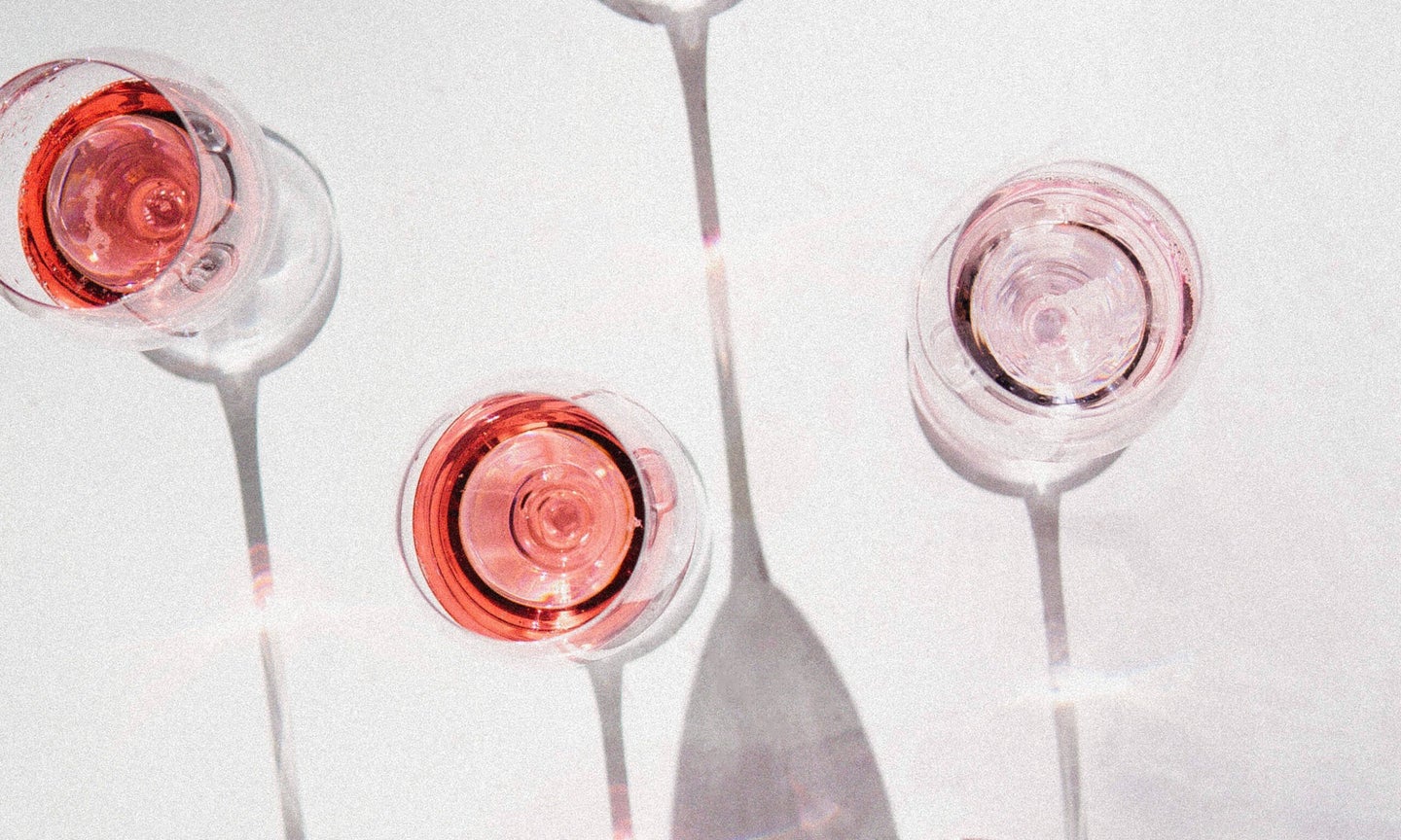 Plastic wine glasses