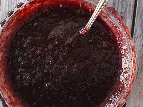 Poogan’s Porch Blueberry Texas Pete Sauce